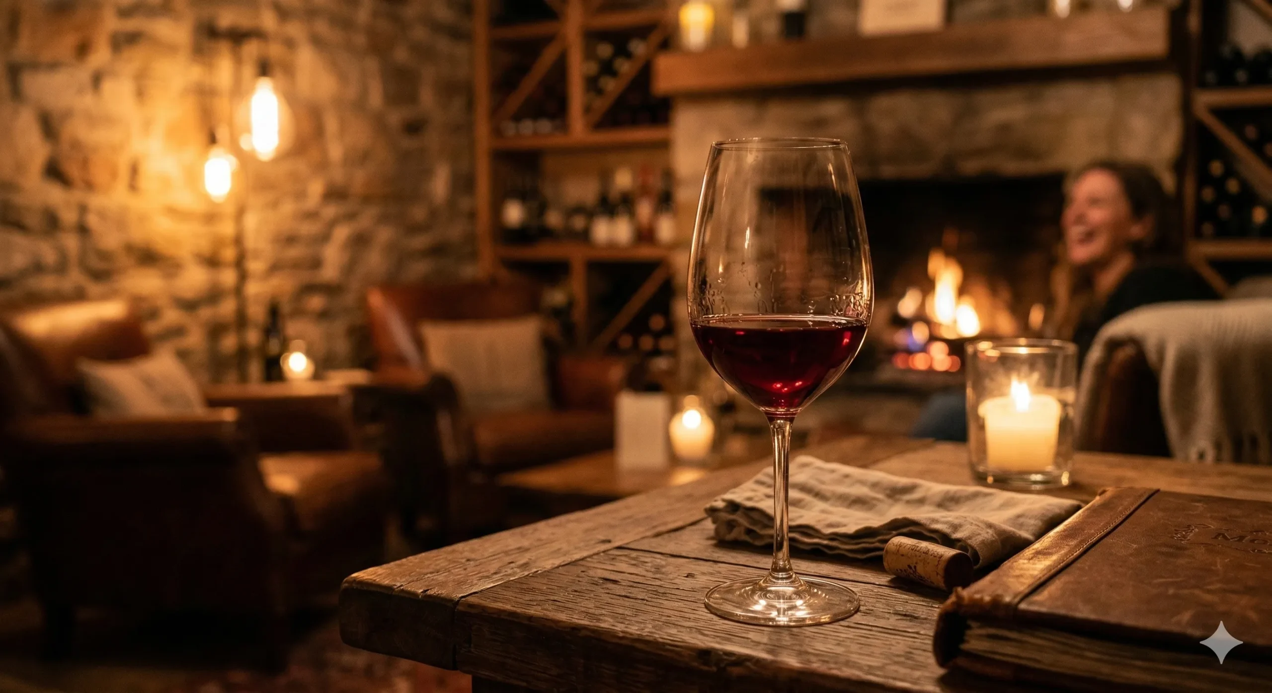 Taça de vinho em ambiente aconchegante representando erros ao escolher vinhos